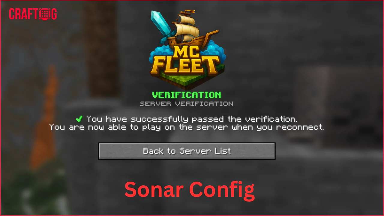 Sonar Plugin Ready-to-Use Config - Just like MCFleet Minecraft Server