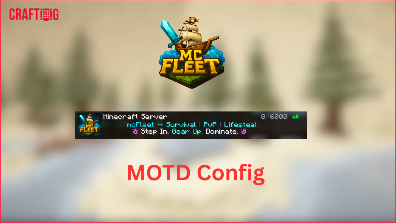 MCFleet MInecraft Server Like MOTD - FastMOTD plugin